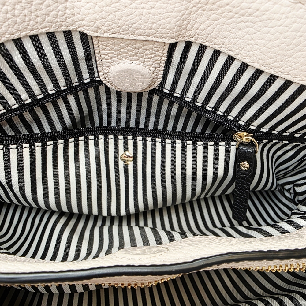 Kate Spade Black & Toasty Pebbled Leather Jackson Street Octavia Crossbody - Picture 15 of 15